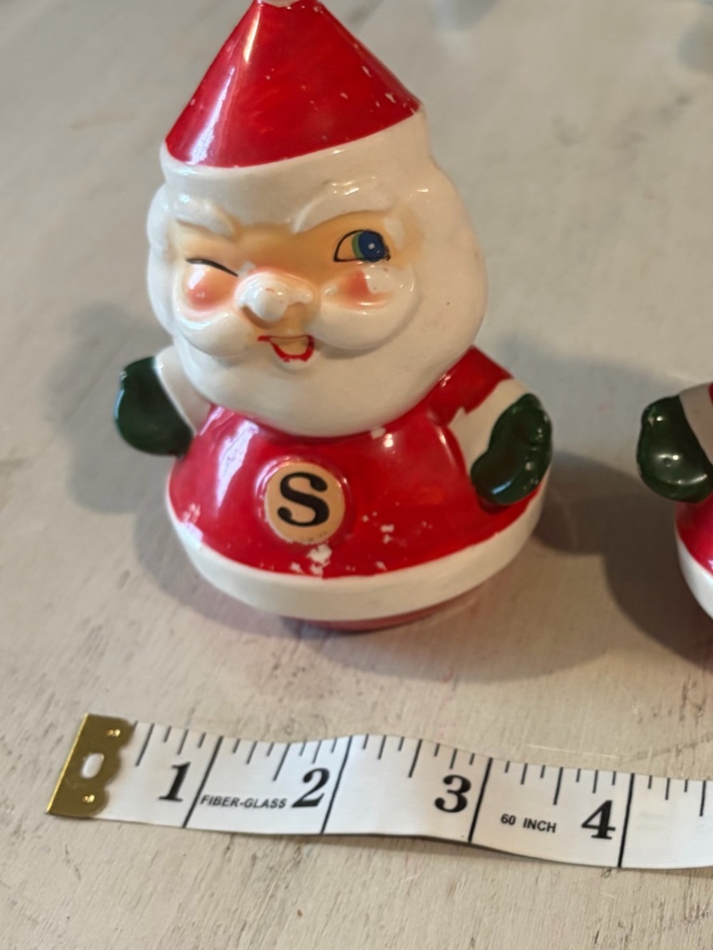 Vintage Holt Howard Santa Salt and Pepper Shakers Holiday Decor 1960s - Picture 8 of 9